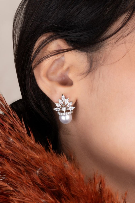 NORA CLASSIC PEARL CZ PENDANT SET (CHAIN NOT INCLUDED)