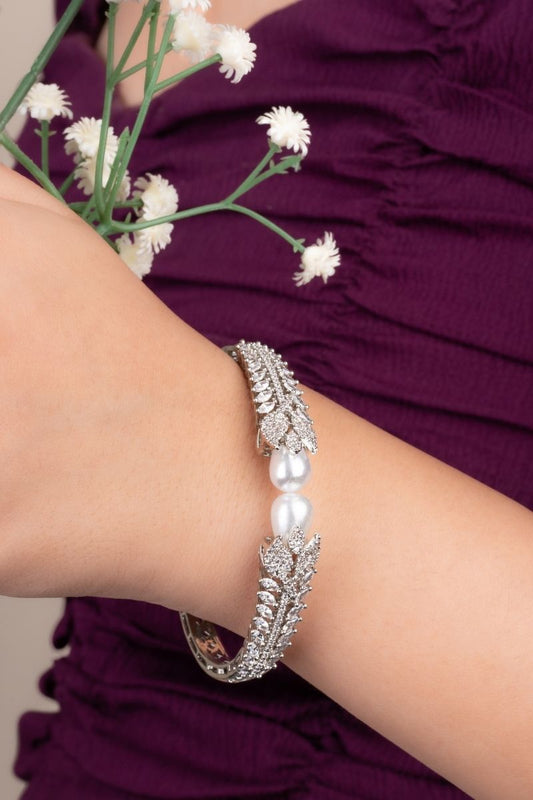 EMMIE PEARL BLISS CZ AND AD BRACELET