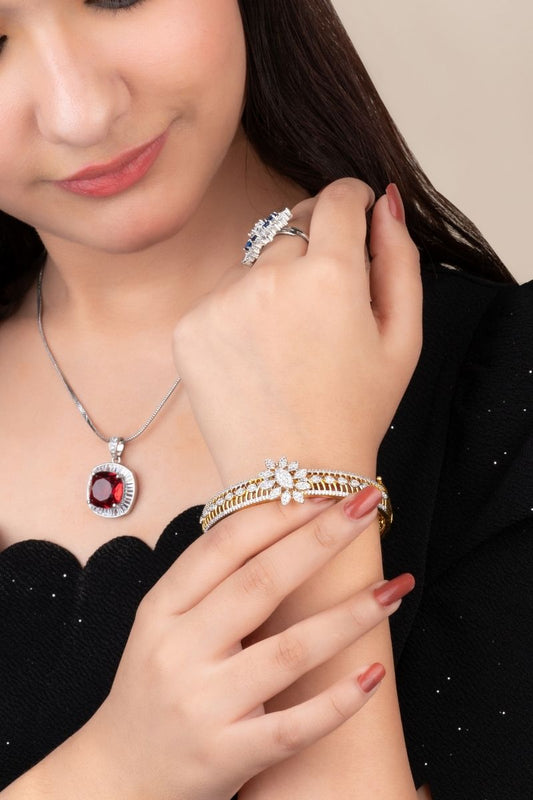 OLIVIA LUXE CZ GOLD BRACELET