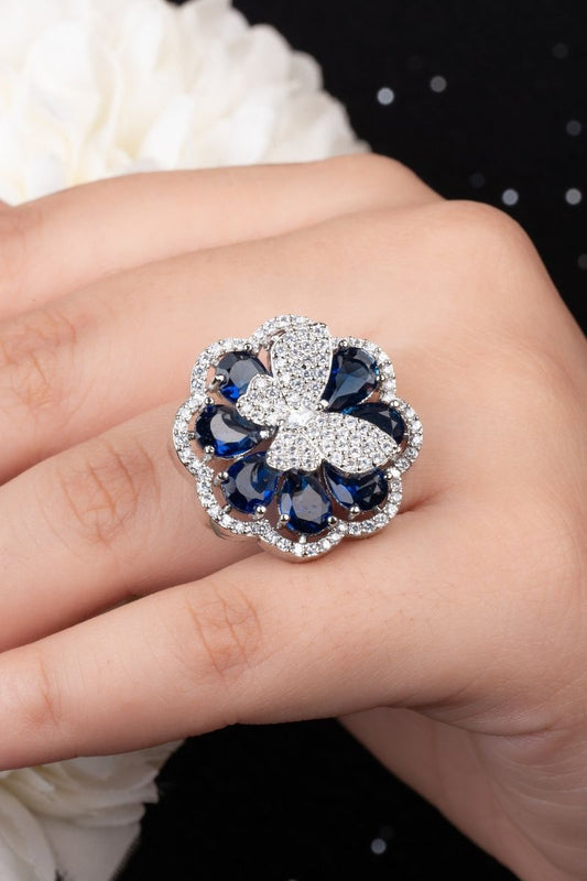 QUINN BUTTERFLY AD COCKTAIL RING