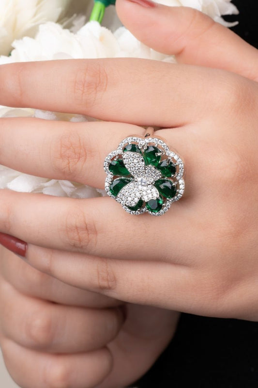 QUINN BUTTERFLY AD COCKTAIL RING