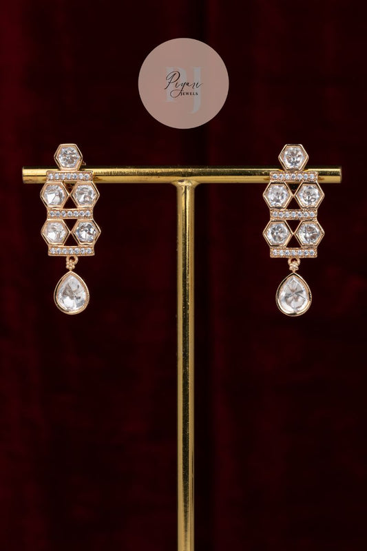 SWAARA GOLD POLKI NECKLACE SET