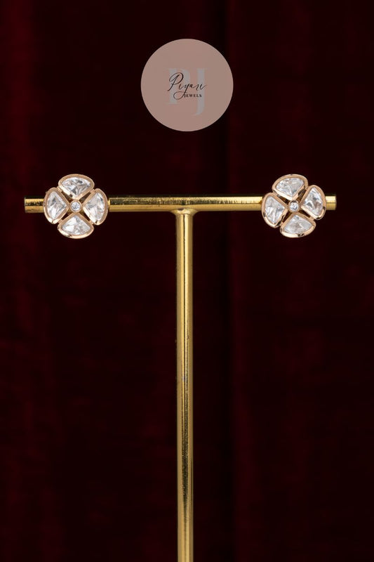 VAIDEHI MOISSANITE TRI LEAF CHOKER SET