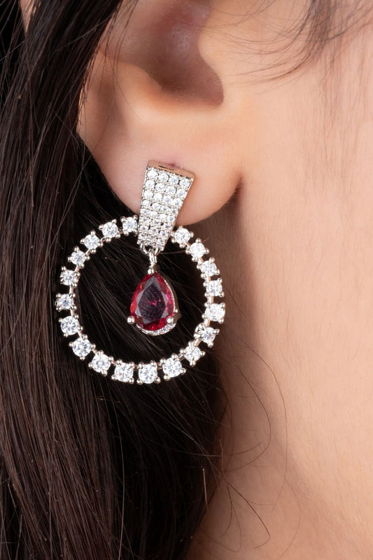 LYLA DIAMOND RUBY DROP EARRINGS