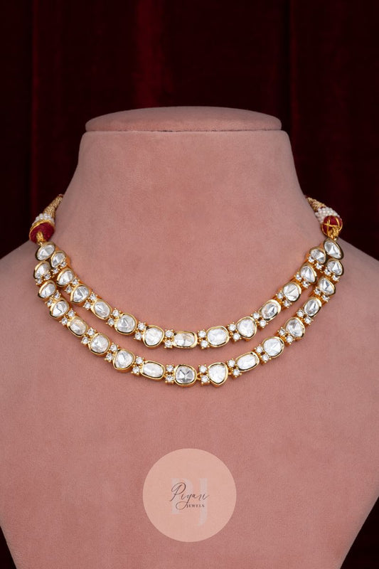 ANUSHA MULTI LAYER MOISSANITE CHOKER SET
