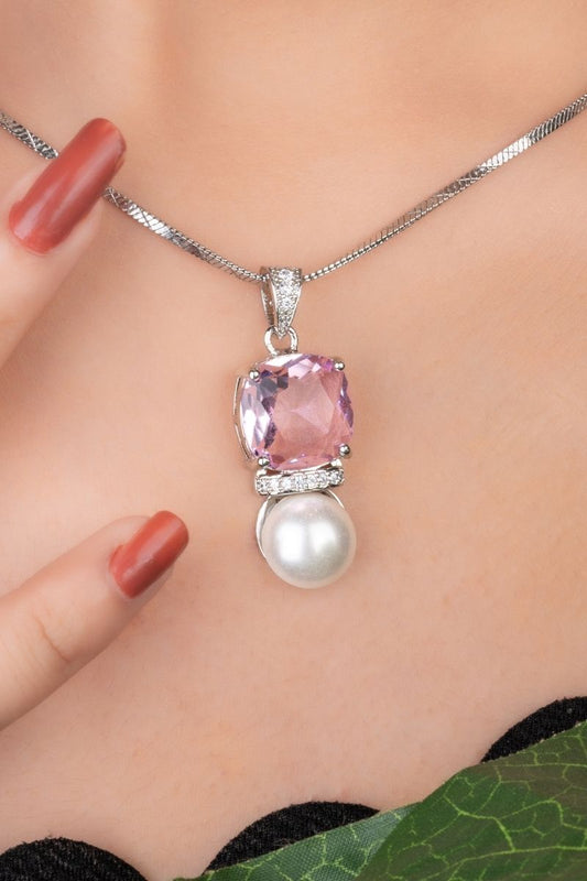 ROSA BLUSH PEARL DROP PENDANT SET (CHAIN NOT INCLUDED)