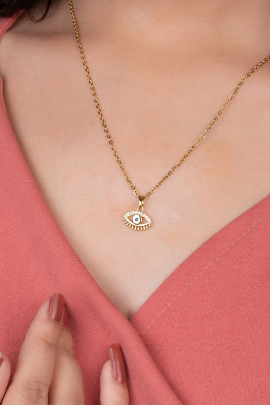 IVY EVIL EYE ANTI-TARNISH PENDANT