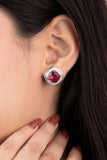 NYSHA RUBY GLOW MINIMAL CZ PENDANT SET (CHAIN NOT INCLUDED)