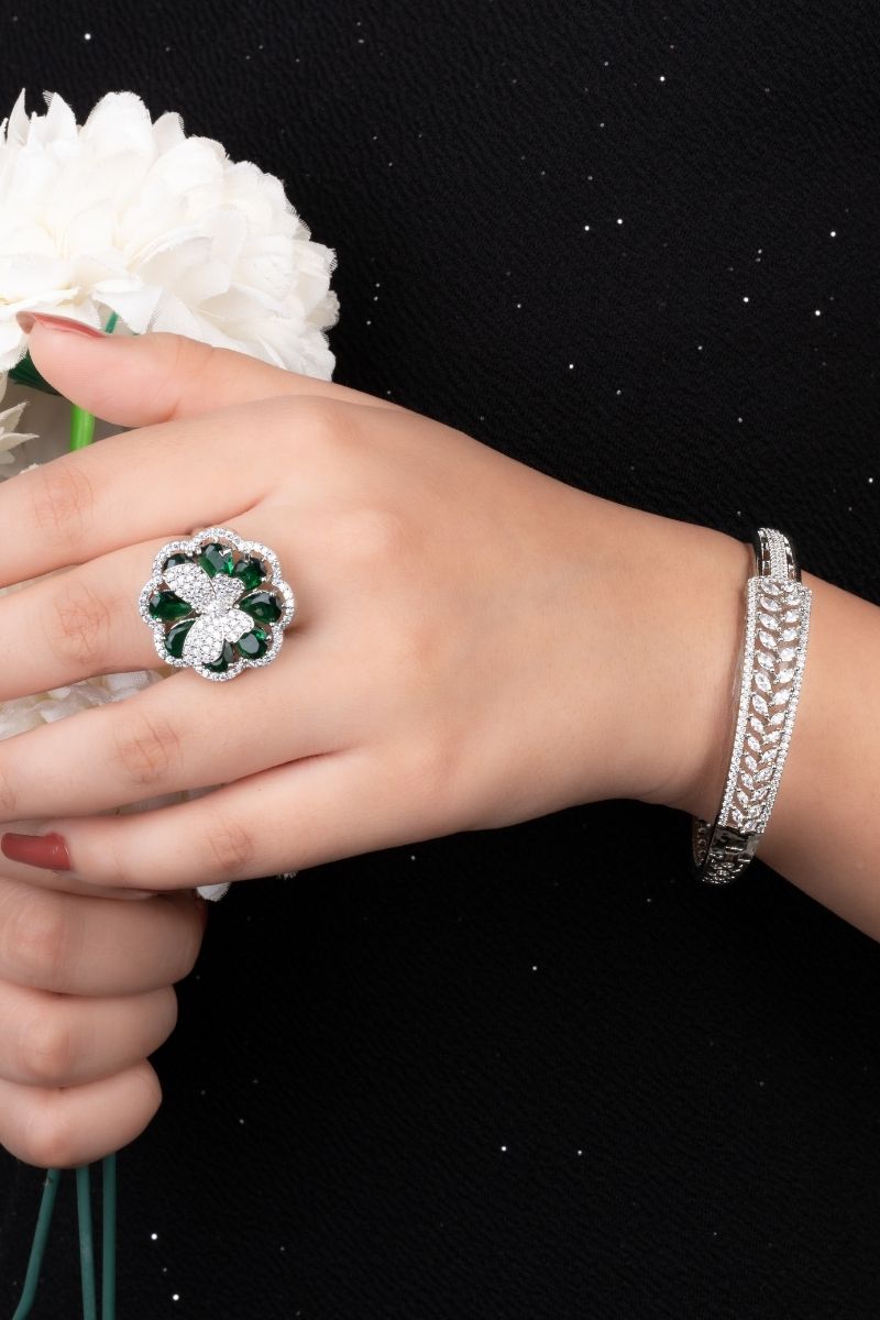 QUINN BUTTERFLY AD COCKTAIL RING