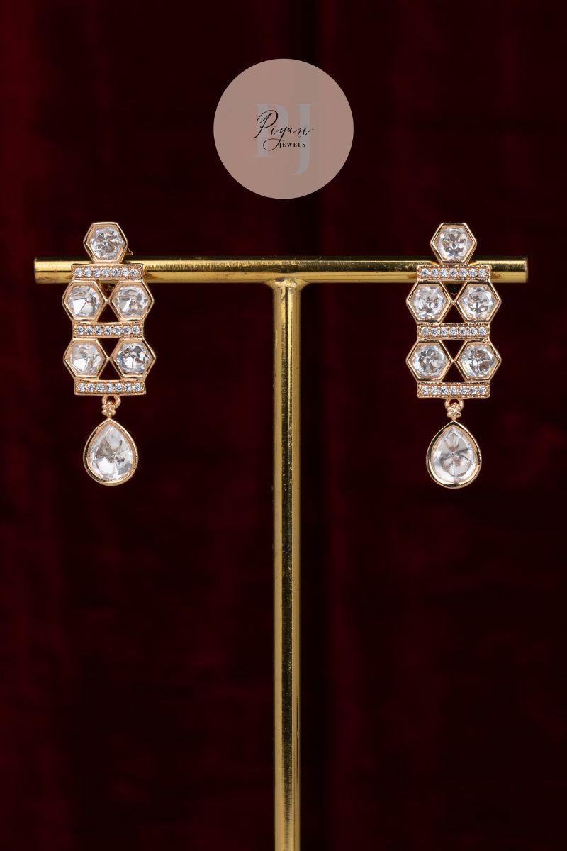 SWAARA GOLD POLKI NECKLACE SET