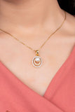 AVANYA GOLDEN TIDE PEARL PENDANT SET   (CHAIN NOT INCLUDED)