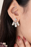 RHEA RADIANT PEARL DIAMOND PENDANT SET - CUBIC ZIRCONIA & AMERICAN DIAMOND (CHAIN NOT INCLUDED)