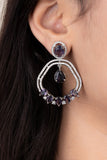 LISHA DIAMOND ELEGANCE BLUE STONE EARRINGS