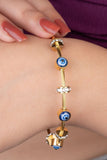 LEAH GOLDEN GUARDIAN EVIL EYE BRACELET