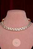 VAIDEHI MOISSANITE TRI LEAF CHOKER SET