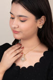 SHYLA GOLDEN PEARL CHARM PENDANT SET (CHAIN NOT INCLUDED)