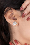 SAANVI GOLD CUBIC ZIRCONIA PETAL PENDANT SET (CHAIN NOT INCLUDED)